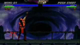 Mortal Kombat 9 Gamplay Kratos Fatalities and XRays [upl. by Bullivant35]