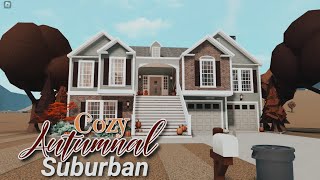 Bloxburg  Cozy Autumn Suburban Home  104k House build 🍂🍁 [upl. by Rebeca]