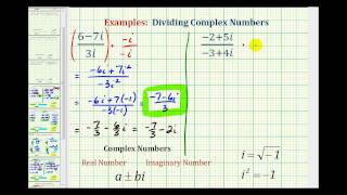 Ex Dividing Complex Numbers [upl. by Enwad]