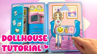 Paper Doll House DIY Tutorial [upl. by Htaeh768]