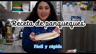 Receta de panqueques fácil y rápida menos de 10 min 💕 [upl. by Hernardo651]