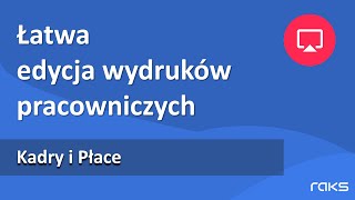 Program Kadry i Płace  łatwa edycja szablonów wydruków pracowniczych np umowy o pracę [upl. by Kuth600]