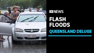 Homes flooded and several people rescued as storms roll over southeast Queensland  ABC News [upl. by Hogg662]