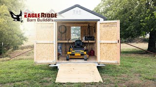 Building a 8x10 Storage Shed in 3 Minutes  Timelapse [upl. by Aizahs]