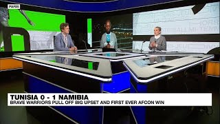 AFCON 2024 Namibias Brave Warriors pull off first ever AFCON win against Tunisia • FRANCE 24 [upl. by Itsyrk628]