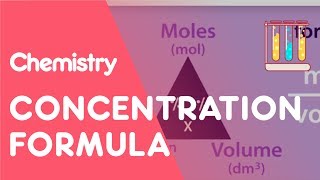 Concentration Formula amp Calculations  Chemical Calculations  Chemistry  Fuse School [upl. by Schaeffer624]