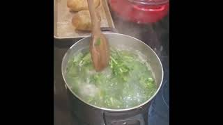 Panko Fried Chicken Nuggets with Mustard Greens [upl. by Elletnahs]