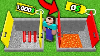 WHAT LAVA CELLAR OR LASER CELLAR TO BUY FOR 1000 IN MINECRAFT  100 TROLLING TRAP [upl. by Padraig686]