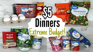 5 DINNERS  FIVE Quick amp Easy Cheap Dinner Recipes Made EASY  Walmart Cheap Meals  Julia Pacheco [upl. by Temme]