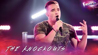 The Knockouts Clint Posselt sings Slow Hands  The Voice Australia 2018 [upl. by Yllod]