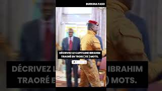 DÉCRIVEZ LE CAPITAINE IBRAHIM TRAORÉ EN TROIS 03 MOTS ibrahimtraoré burkinafaso motivation AES [upl. by Argent]