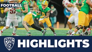 Washington State vs No 9 Oregon Football Highlights  2023 Season [upl. by Aiseneg]