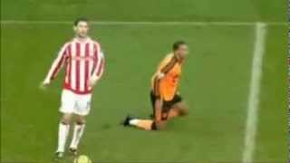 Maynor Figueroa  Wigan vs Stoke  Goal From Own Half [upl. by Chen]