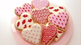 How To Decorate Cookies for Valentines Day [upl. by Eadmund]