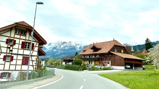 Driving through • Wattenwil •Seftigen to Heimberg  Beautiful Village in Switzerland 🇨🇭 Bern 🍀 [upl. by Ailes]