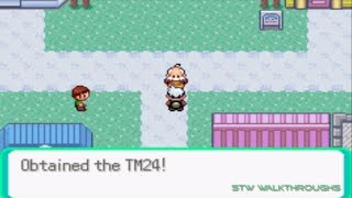 Pokemon Emerald Walkthrough TM24 Thunderbolt [upl. by Atonsah551]