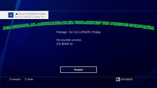 👌 PS4 ERROR CE364340 EN EL UPDATE DE UN JUEGO COMO SOLUCIONAR ✌ [upl. by Amabelle]