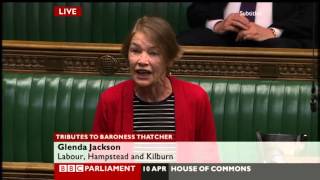 Glenda Jackson launches tirade against Thatcher in tribute debate [upl. by Leiru]