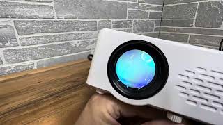 TMY Mini Projector Upgraded 9500 Lumens Bluetooth Projector with 100 Screen Review [upl. by Eiznekam668]