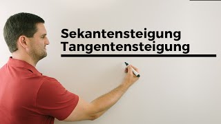 Sekantensteigung Tangentensteigung Ableitung Ableiten Übersicht  Mathe by Daniel Jung [upl. by Sheffield834]