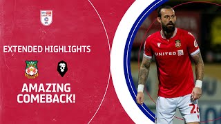 AMAZING COMEBACK  Wrexham v Salford City extended highlights [upl. by Harlow]