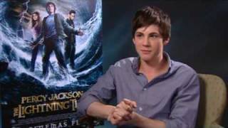 Logan Lerman Talks Percy Jackson and the Lightning Thief  Empire Magazine [upl. by Nnyroc]