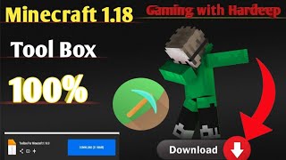 how to download toolbox for minecraft pe 118  toolbox for minecraft 118 download [upl. by Neisa86]