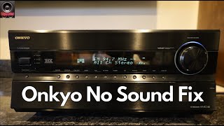 Onkyo Home Theater Receiver No Sound Fix  DTS Chip ReFlow [upl. by Bridie341]