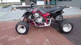 raptor 700 streetfighter monsterpipe duals 2 [upl. by Geehan879]