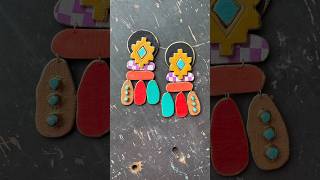 Southwestern Polymer Clay Earrings polymerclayearrings handmade southwestern chronicpain art [upl. by Eerahs253]