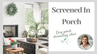 Screened In Porch Porch Decorating Ideas [upl. by Ivon]