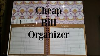 Dollar Tree Monthly Bill Organizer [upl. by Lanna]