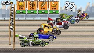 Hill Climb Racing 2  What is the Fastest UNUPGRADED VEHICLE  DRAG RACING 4 GamePlay [upl. by Aliuqa]