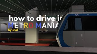 🚇How to drive in METROMANIA from ZERO [upl. by Paulsen]