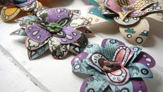 How to Make Recycled Paper Flowers [upl. by Halpern]