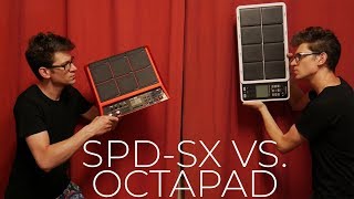 Roland SPDSX vs Octapad SPD30  The Hybrid Drummer [upl. by Ellecrag]