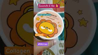 Under eye 👁 patches  Miniso ❣️🫰youtubeshorts shortsvideo ytshortsindia tseries miniso [upl. by Odnala517]