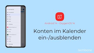 Konten im Kalender einblenden oder ausblenden  OnePlus Android 14  OxygenOS 14 [upl. by Siurtemed]