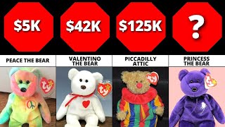 Comparison Most Expensive Beanie Babies [upl. by Boulanger]