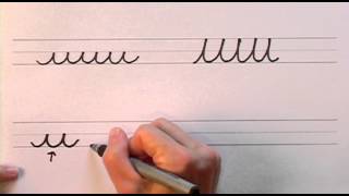 How To Write in Cursive  Lesson 1  A complete Course  FREE Worksheets [upl. by Florencia]