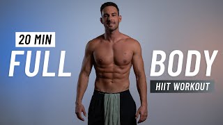 20 Min Full Body HIIT Workout No Equipment At Home [upl. by Laurence]