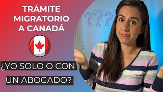 Trámite migratorio a Canadá ¿SOLO o con CONSULTOR MIGRATORIO [upl. by Elleron]