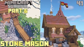 How to build a Village  Stonemason  Lets Play Minecraft 116 Survival  Episode 41 [upl. by Siuoleoj701]