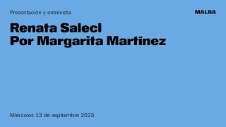 REM 12 — Renata Salecl entrevistada por Margarita Martínez [upl. by Hannej]