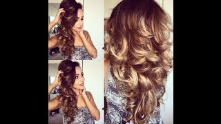 Easy and Bouncy Voluminous Curls using Hot RollersHair Tutorial [upl. by Acir]