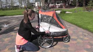 Innopet Sporty Trailer buggy en fietskar in 1 met luchtbanden [upl. by Nylekoorb567]