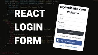 React Login Form with Bootstrap Style  reactstrap tutorial [upl. by Erialcyram]