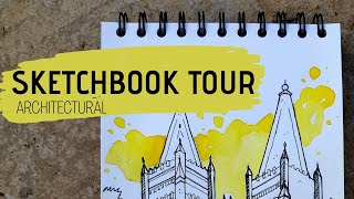 Monochrome Sketchbook Tour 2020  Architectural [upl. by Alic120]