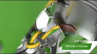 Animation KRONE knotter systems for KRONE BiG Pack large square baler [upl. by Alohcin]