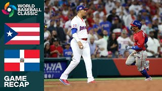 Puerto Rico vs Dominican Republic Game Highlights  2023 World Baseball Classic [upl. by Nivac]